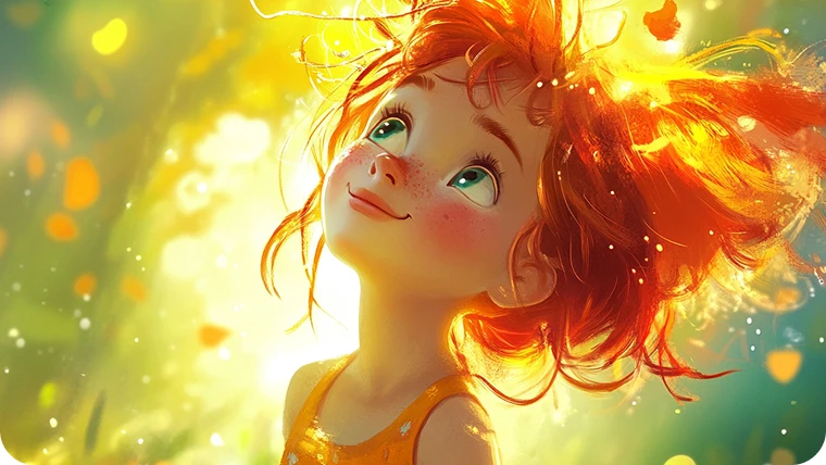 KI-generierte Disney Pixar Mädchenfigur aus dem kostenlosen KI-Bilderzeuger von AI Ease