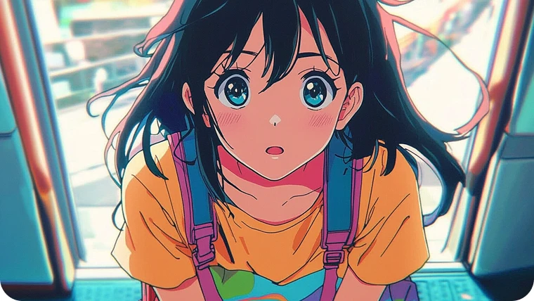 KI-generiertes Anime-Mädchen vom Online-KI-Bilderzeuger von AI Ease
